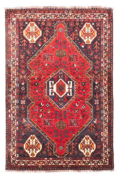 Shiraz Teppich 116x170cm - Perserteppich - dunkelrot