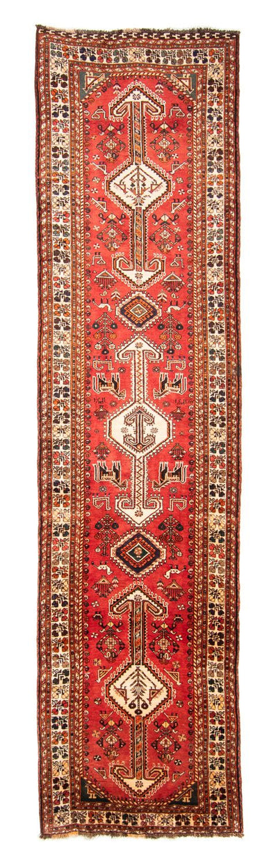 Shiraz Teppich 107x412cm - Perserteppich - rot