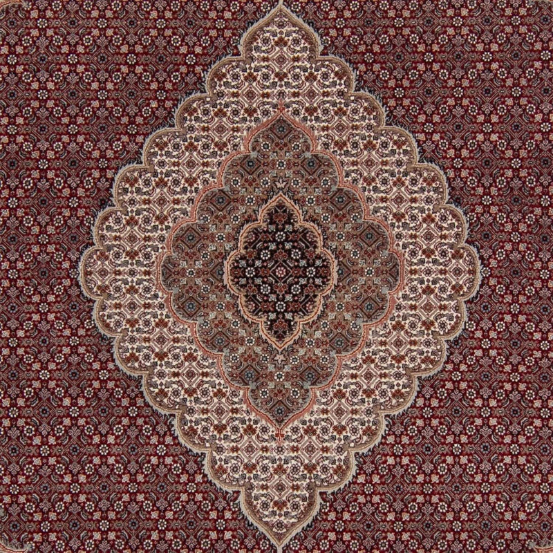 Perserteppich - Täbriz 204 x 302 cm Teppich Wohnzimmer - rot