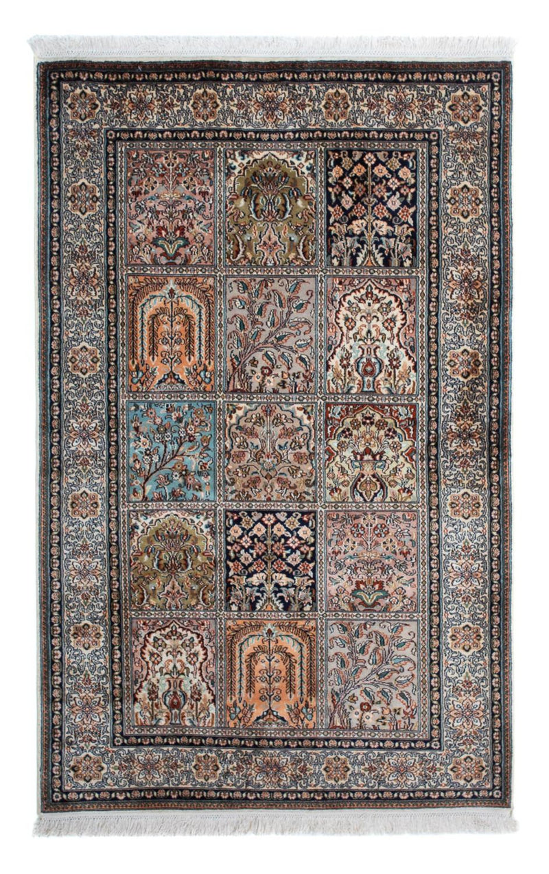 Kaschmir Seide Teppich 96x152cm - Orientteppich - mehrfarbig