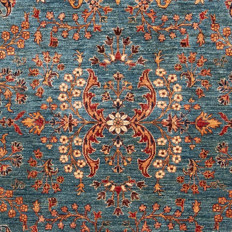Ziegler Teppich 173x238cm - Orientteppich - dunkelblau