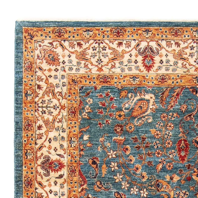 Ziegler Teppich 173x238cm - Orientteppich - dunkelblau