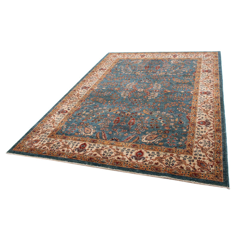 Ziegler Teppich 173x238cm - Orientteppich - dunkelblau