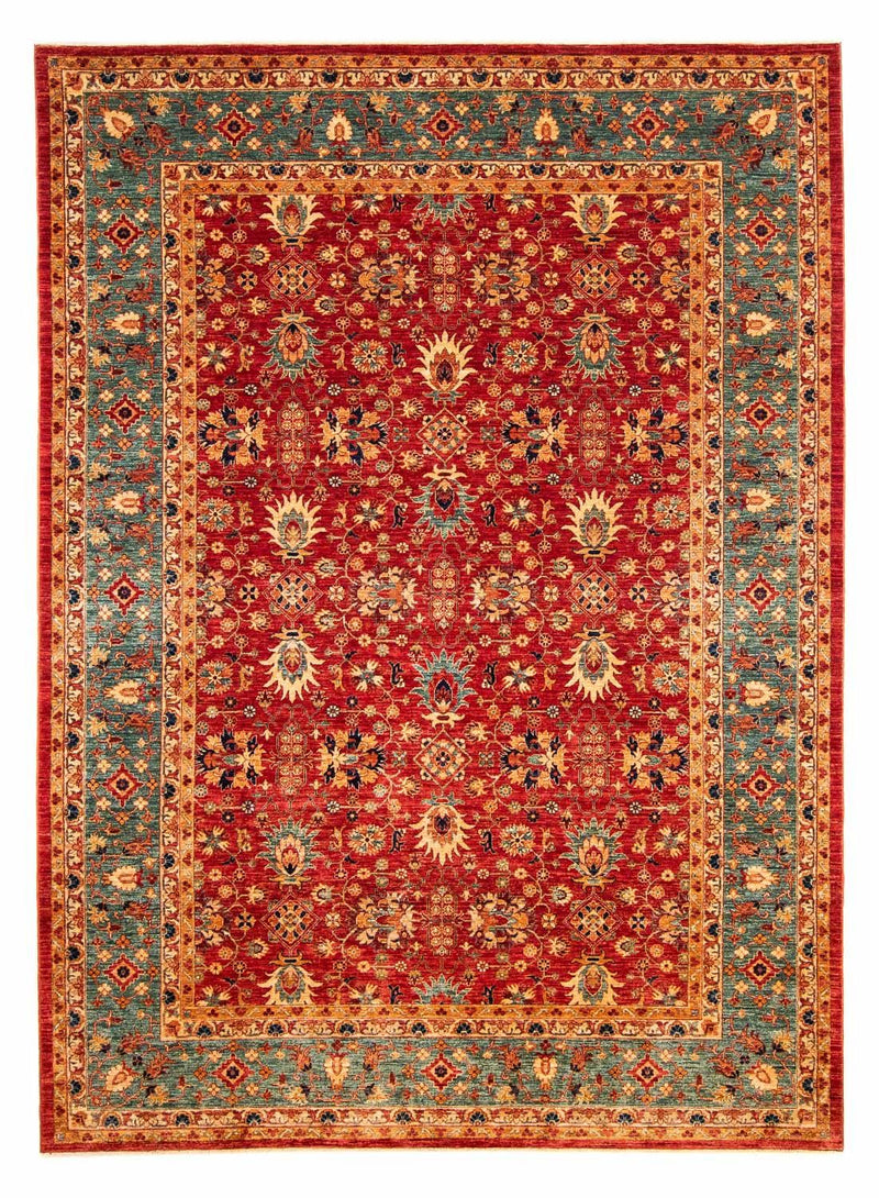 Ziegler Teppich 204x294cm - Orientteppich - dunkelrot