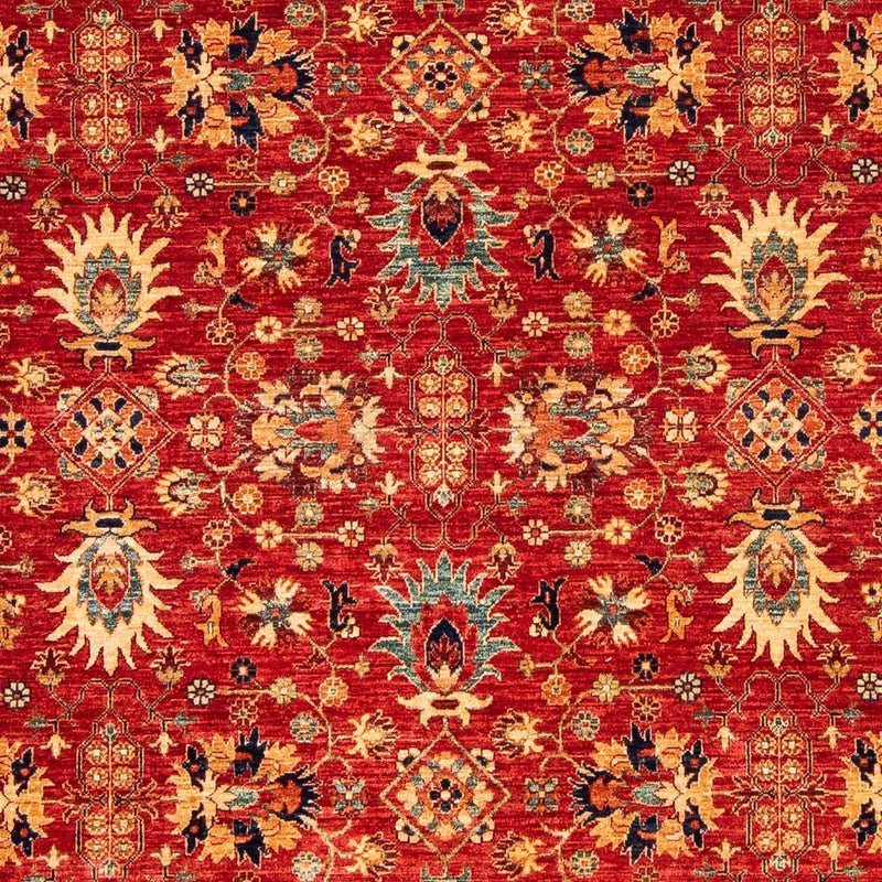 Ziegler Teppich 204x294cm - Orientteppich - dunkelrot