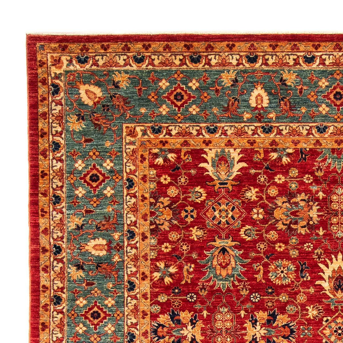 Ziegler Teppich 204x294cm - Orientteppich - dunkelrot