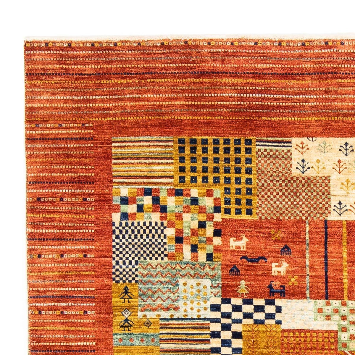 Loribaft Teppich Perser 170x228cm - Orientteppich - rost