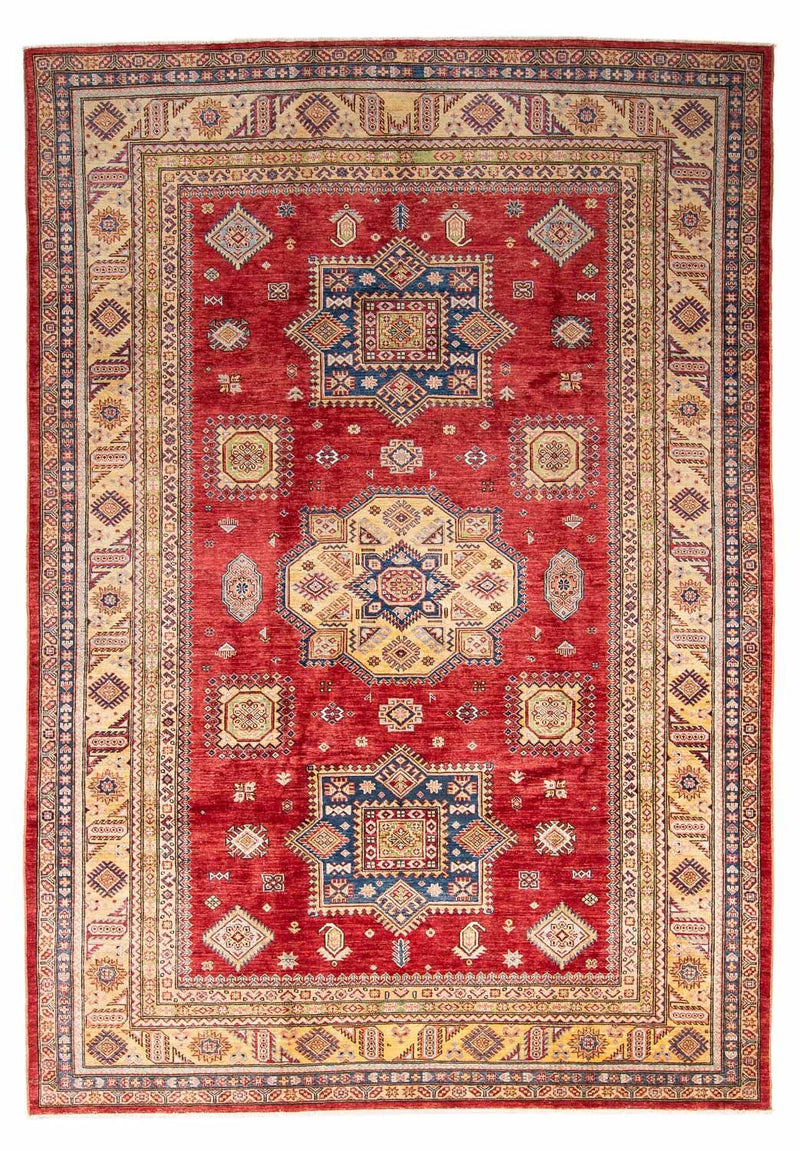 Kazak Teppich 212x295cm - Orientteppich - dunkelrot