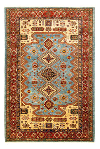 Kazak Teppich 184x271cm - Orientteppich - hellblau – product image