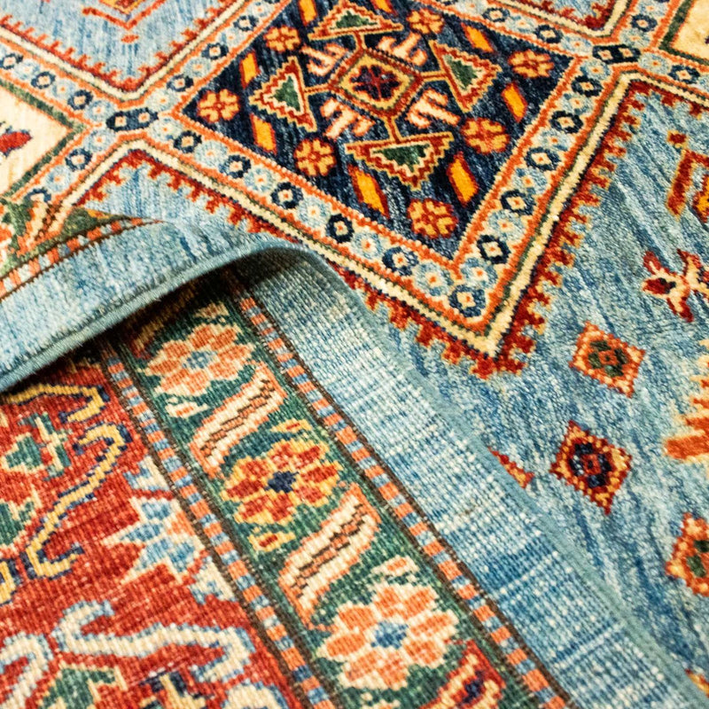 Kazak Teppich 184x271cm - Orientteppich - hellblau