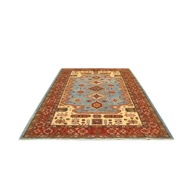 Kazak Teppich 184x271cm - Orientteppich - hellblau