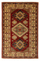 Kazak Teppich 84x124cm - Orientteppich - dunkelrot