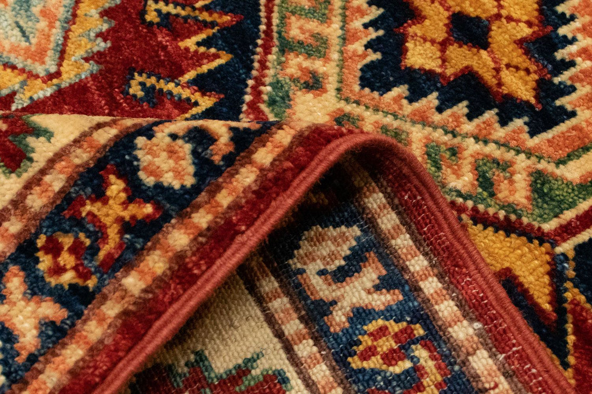 Kazak Teppich 84x124cm - Orientteppich - dunkelrot