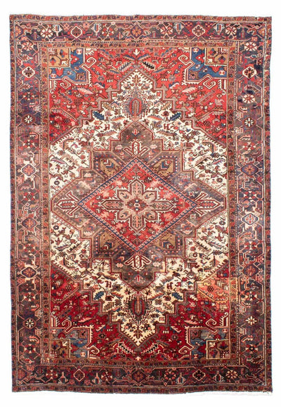 Heriz Teppich 202x282cm - Perserteppich - rot
