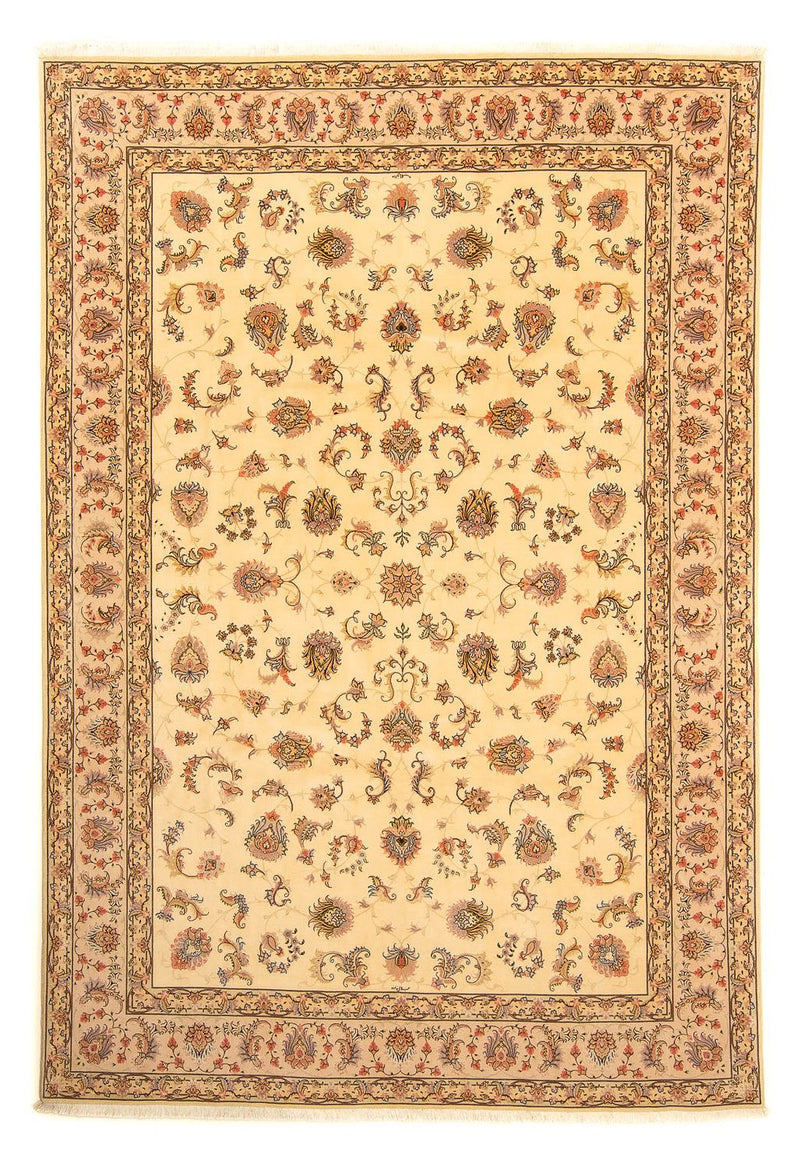 Täbriz - 50 Raj Teppich 257x360cm - Perserteppich - beige