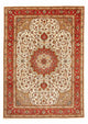 Täbriz - 50 Raj Teppich 255x354cm - Perserteppich - beige