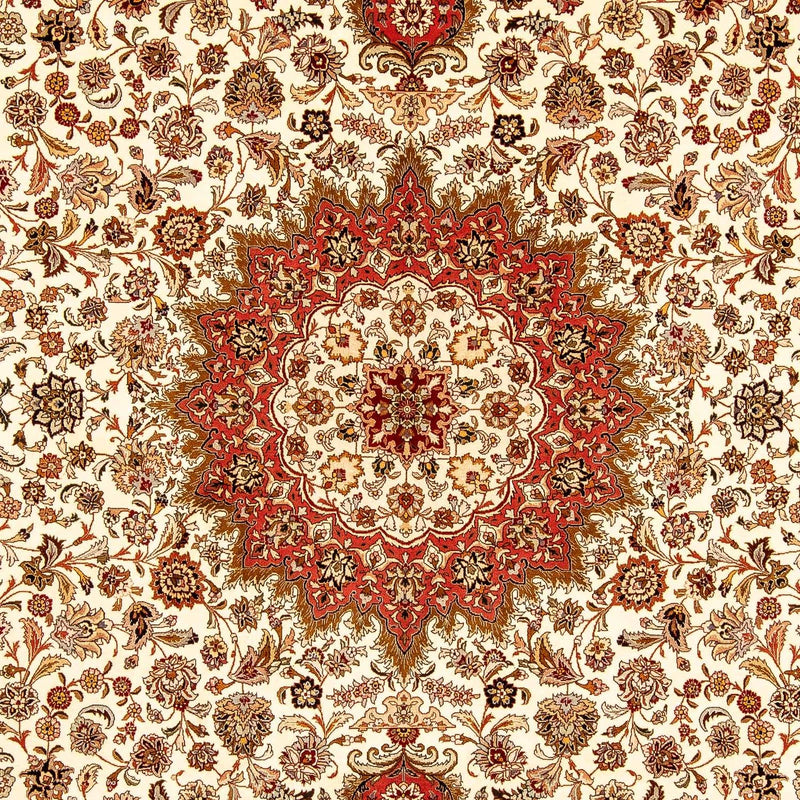 Täbriz - 50 Raj Teppich 255x354cm - Perserteppich - beige