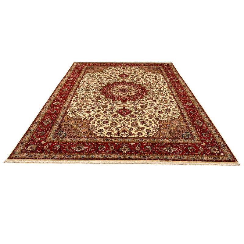 Täbriz - 50 Raj Teppich 255x354cm - Perserteppich - beige