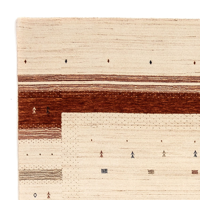 Gabbeh Teppich - Loribaft Indus 206 x 304 cm - beige