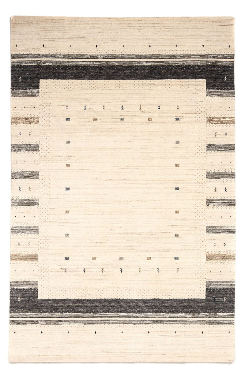 Gabbeh Teppich - Loribaft Indus 200 x 304 cm - beige