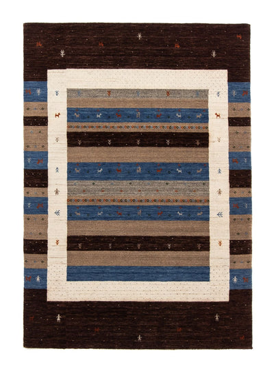 Loribaft Teppich Perser 142x204cm - Orientteppich - dunkelblau