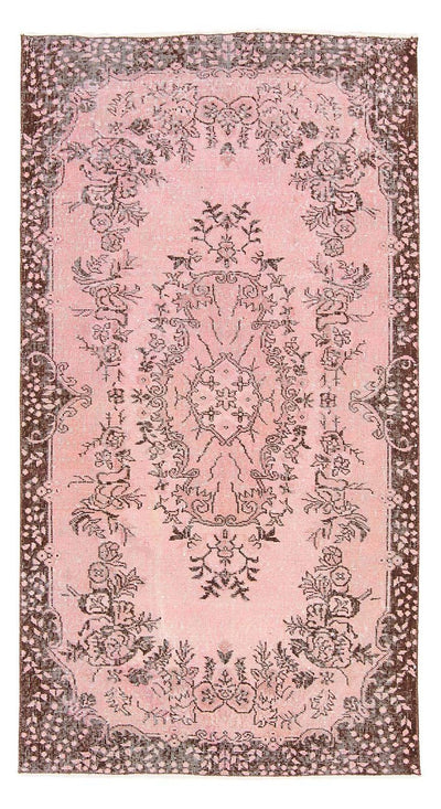 Vintage Teppich 118x217cm - rosa