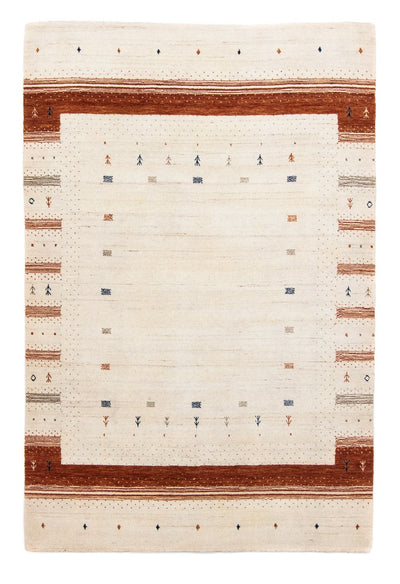 Loribaft Teppich Perser 143x200cm - Wollteppich - beige