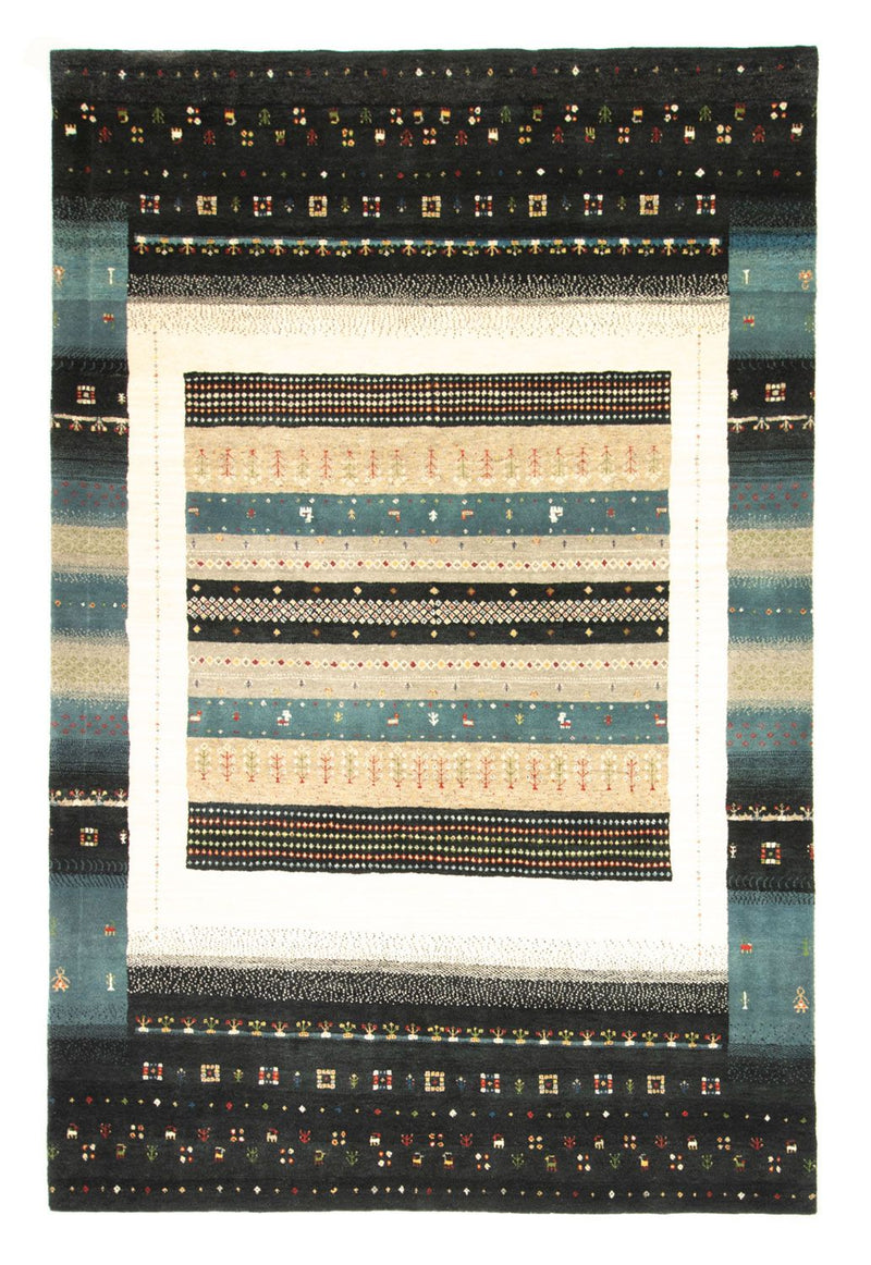 Loribaft Teppich Perser 170x241cm - Wollteppich - mehrfarbig