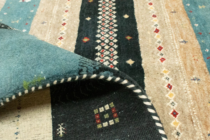 Loribaft Teppich Perser 170x241cm - Wollteppich - mehrfarbig