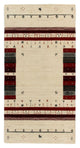 Loribaft Teppich Perser 70x141cm - Wollteppich - beige