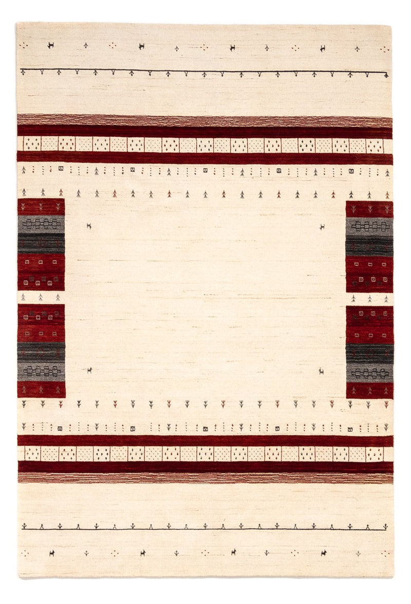 Gabbeh Teppich - Loribaft Indus 201 x 298 cm - beige