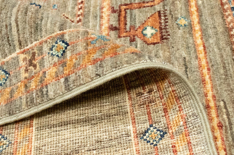 Afghan Teppich 150x199cm - Orientteppich - grau