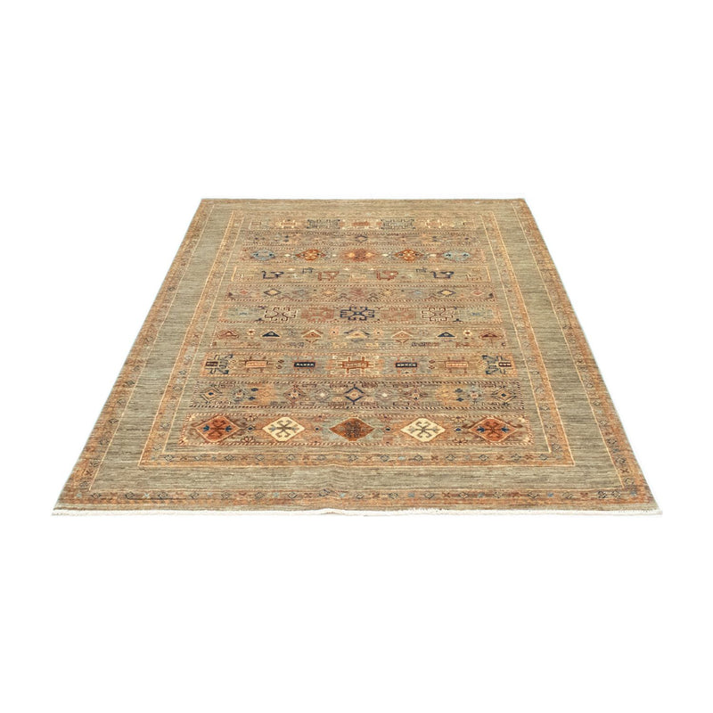 Afghan Teppich 150x199cm - Orientteppich - grau