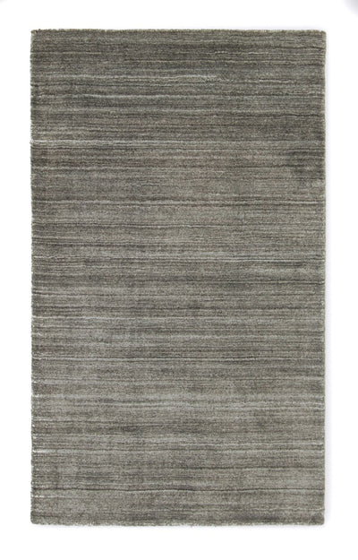 Nepal Teppich 90 x 160 cm Teppichbrücke - grau