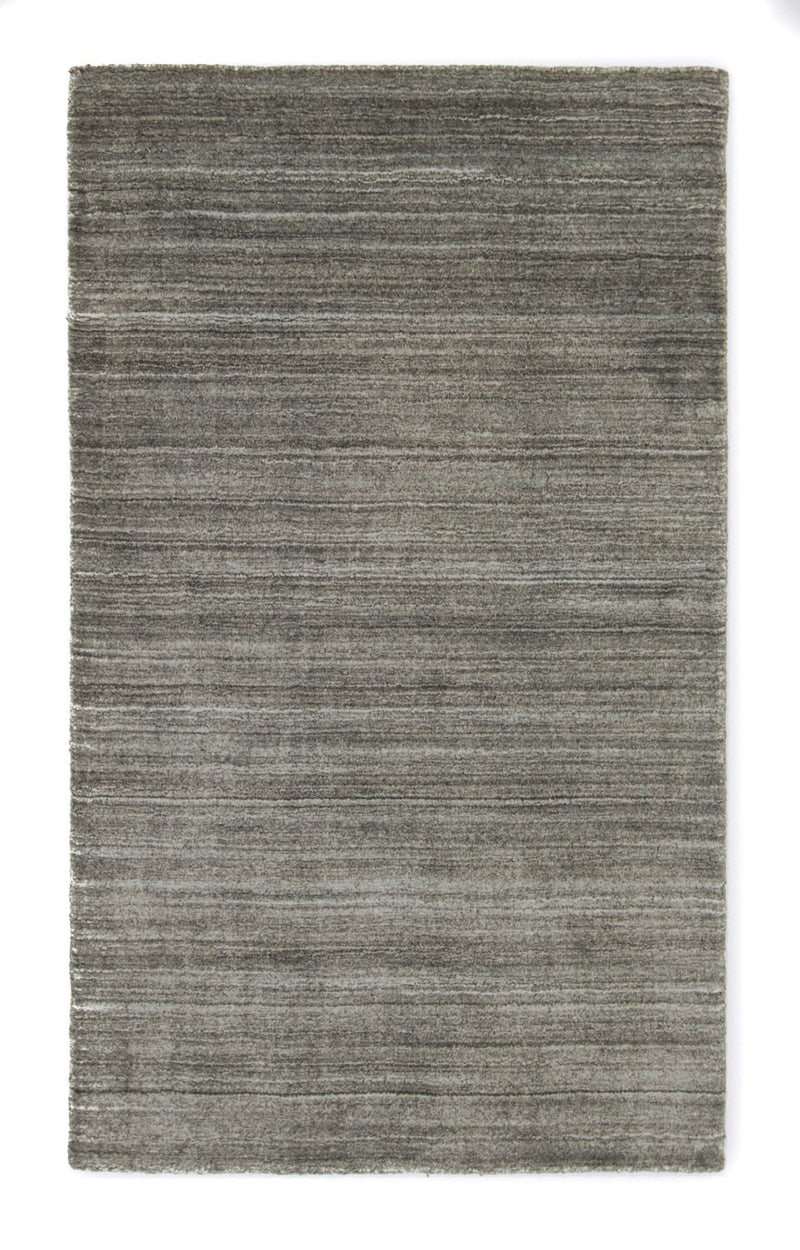 Nepal Teppich 90 x 160 cm Teppichbrücke - grau