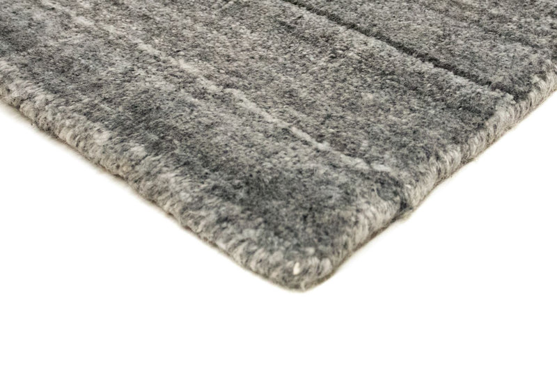 Nepal Teppich 90 x 160 cm Teppichbrücke - grau