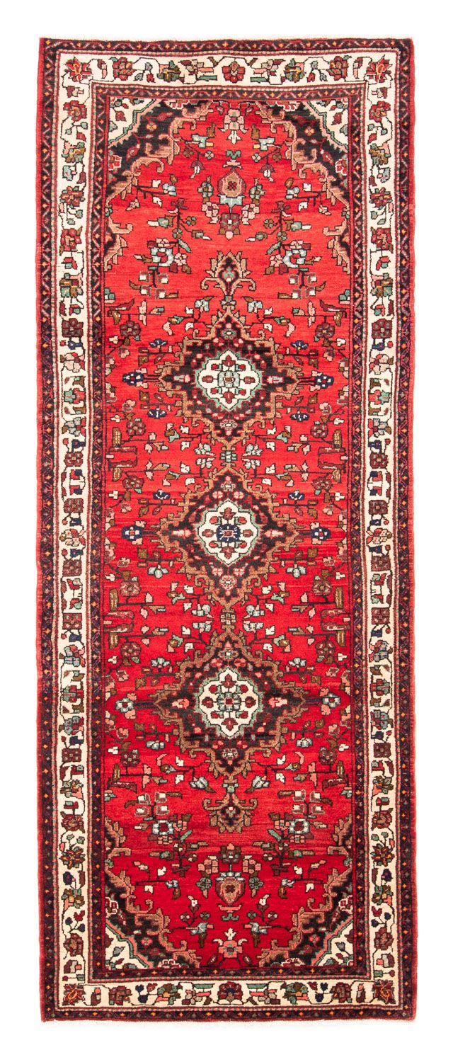 Hamadan Teppich 110x291cm - Perserteppich - rot