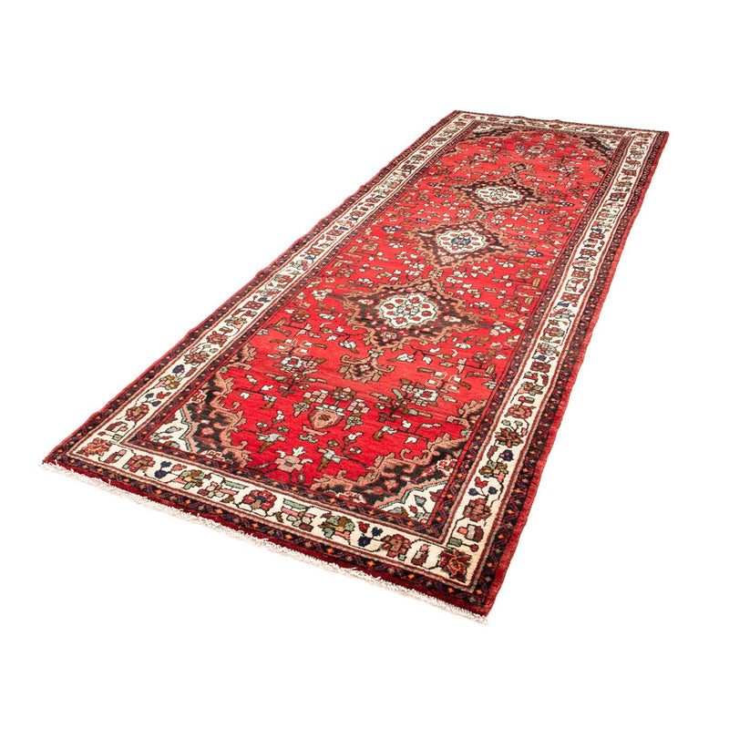 Hamadan Teppich 110x291cm - Perserteppich - rot