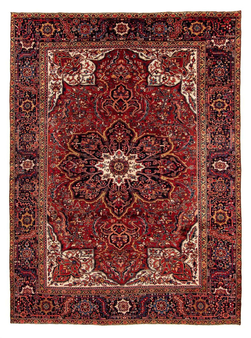 Heriz Teppich 268x373cm - Perserteppich - dunkelrot