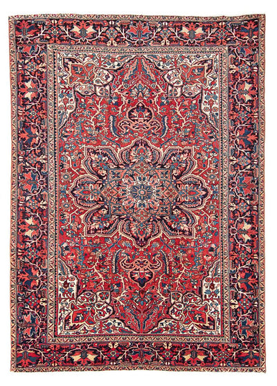 Heriz Teppich 258x351cm - Perserteppich - rot