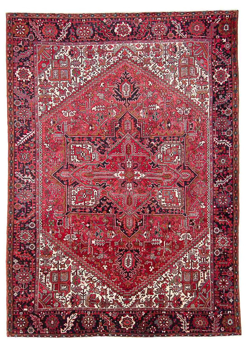 Heriz Teppich 274x363cm - Perserteppich - hellrot