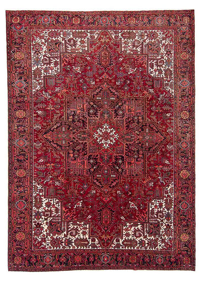 Heriz Teppich 255x346cm - Perserteppich - dunkelrot