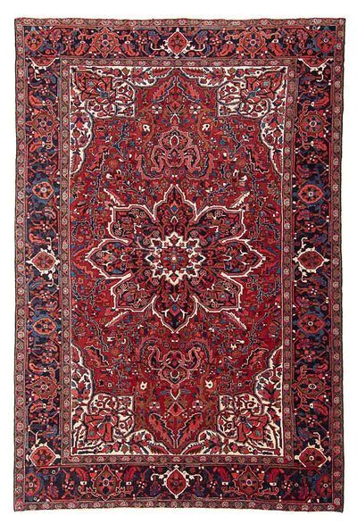 Heriz Teppich 244x349cm - Perserteppich - dunkelrot