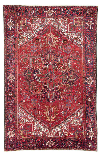 Heriz Teppich 247x357cm - Perserteppich - hellrot
