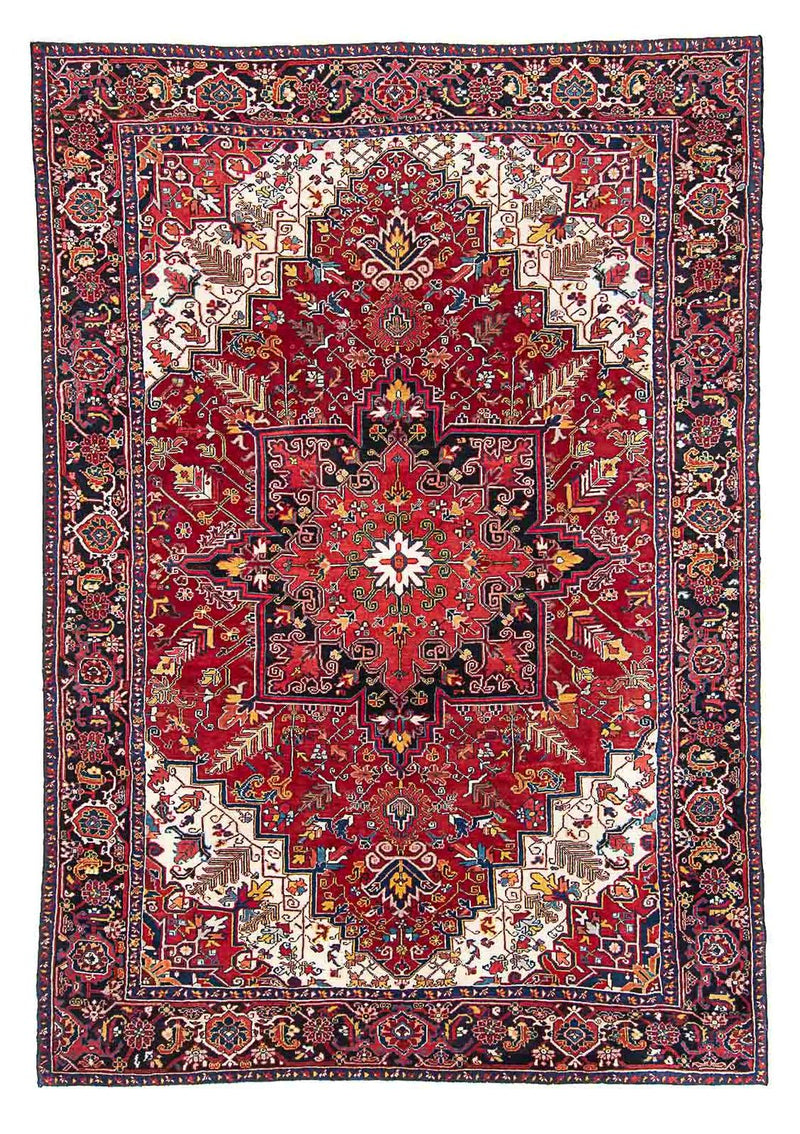 Heriz Teppich 230x323cm - Perserteppich - hellrot