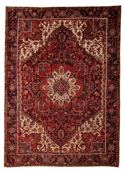 Heriz Teppich 300x388cm - Perserteppich - dunkelrot