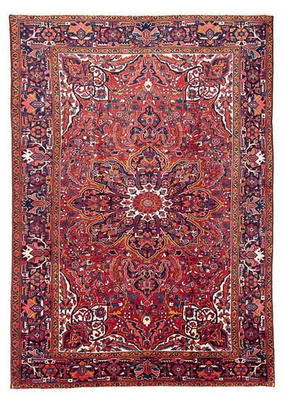 Heriz Teppich 257x355cm - Perserteppich - hellrot
