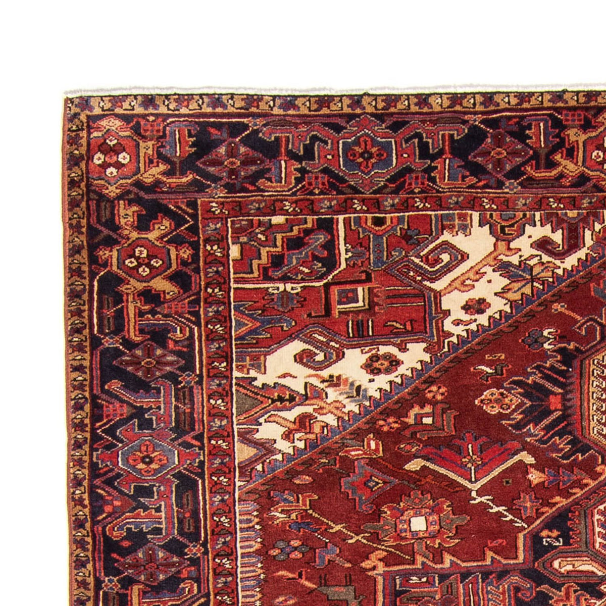 Heriz Teppich 246x335cm - Perserteppich - dunkelrot