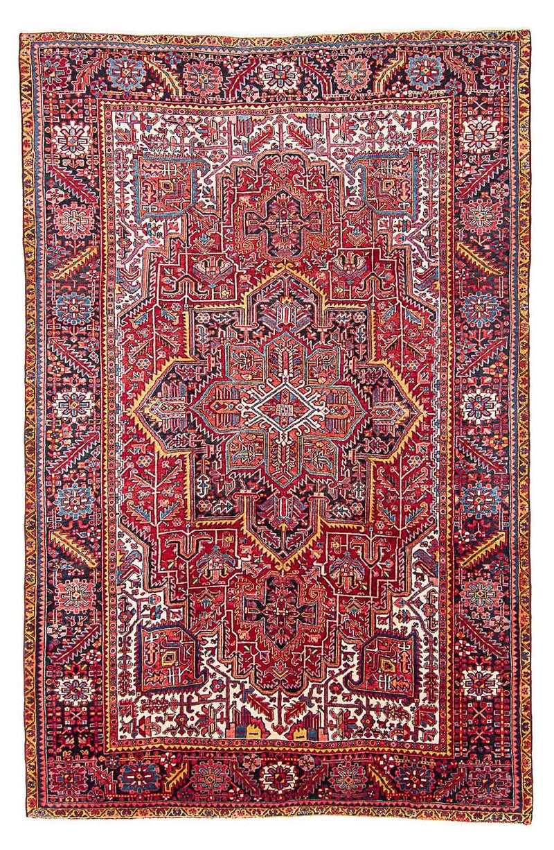 Heriz Teppich 245x358cm - Perserteppich - hellrot