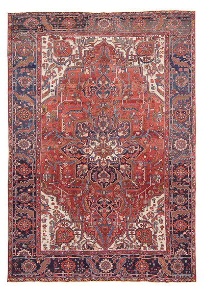 Heriz Teppich 258x362cm - Perserteppich - hellrot